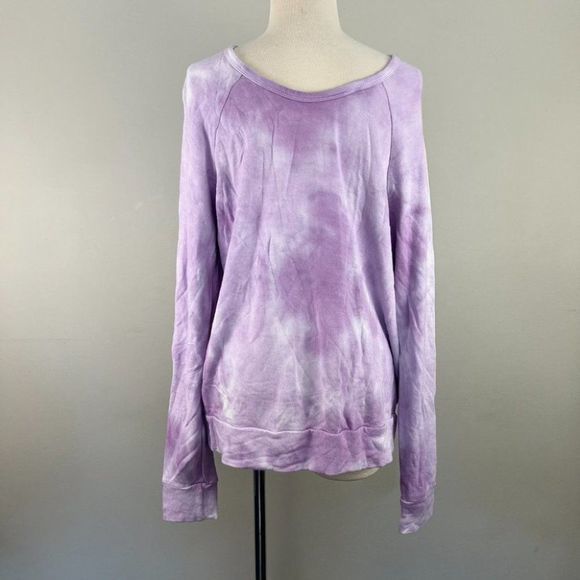 NWT SUNDRY‎ Purple Tie Die Crew Neck Sweater (1) - Picture 4 of 6